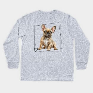 Love my French Bulldog Kids Long Sleeve T-Shirt